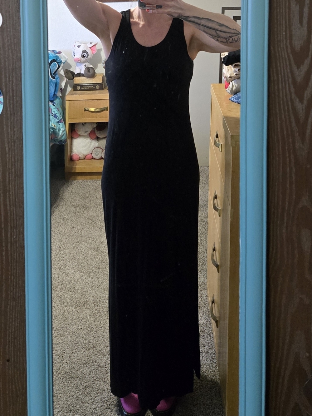Maurices Black Sleeveless Maxi Dress